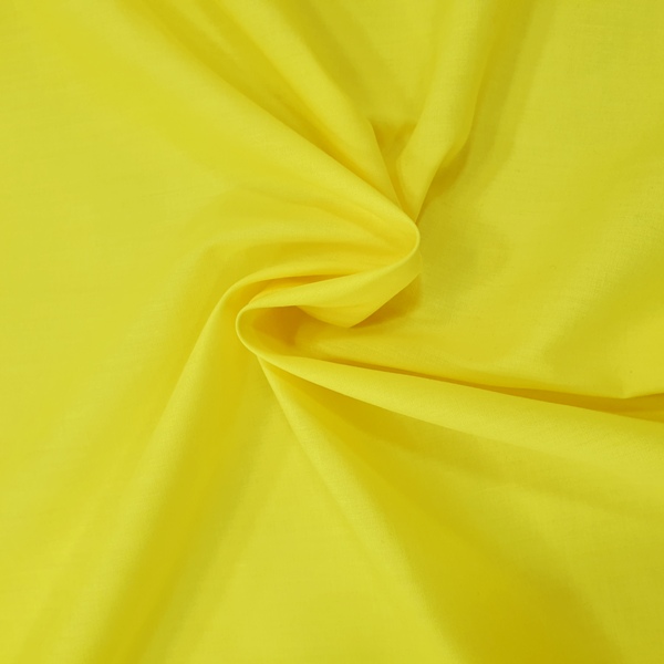 Plain Polycotton 45'' SUNSHINE YELLOW